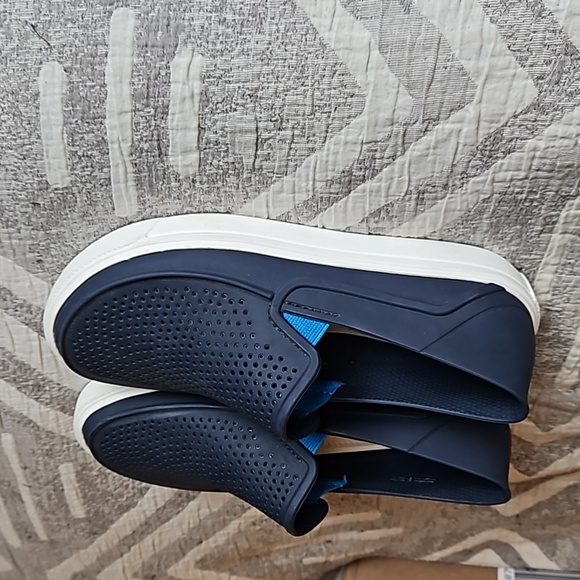 Crocs Citilane Roka Blue White Rubber junior size 3 comfort lightweight NWOT - Picture 5 of 10